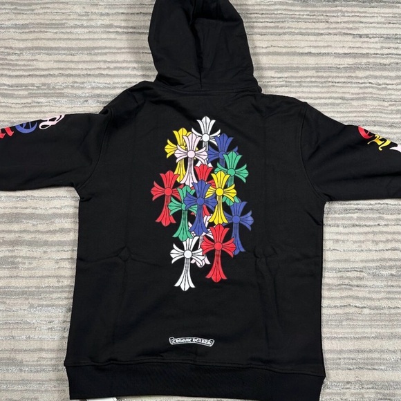 Chrome Hearts Black Multicolor Graphic Hoodie - Picture 2 of 4